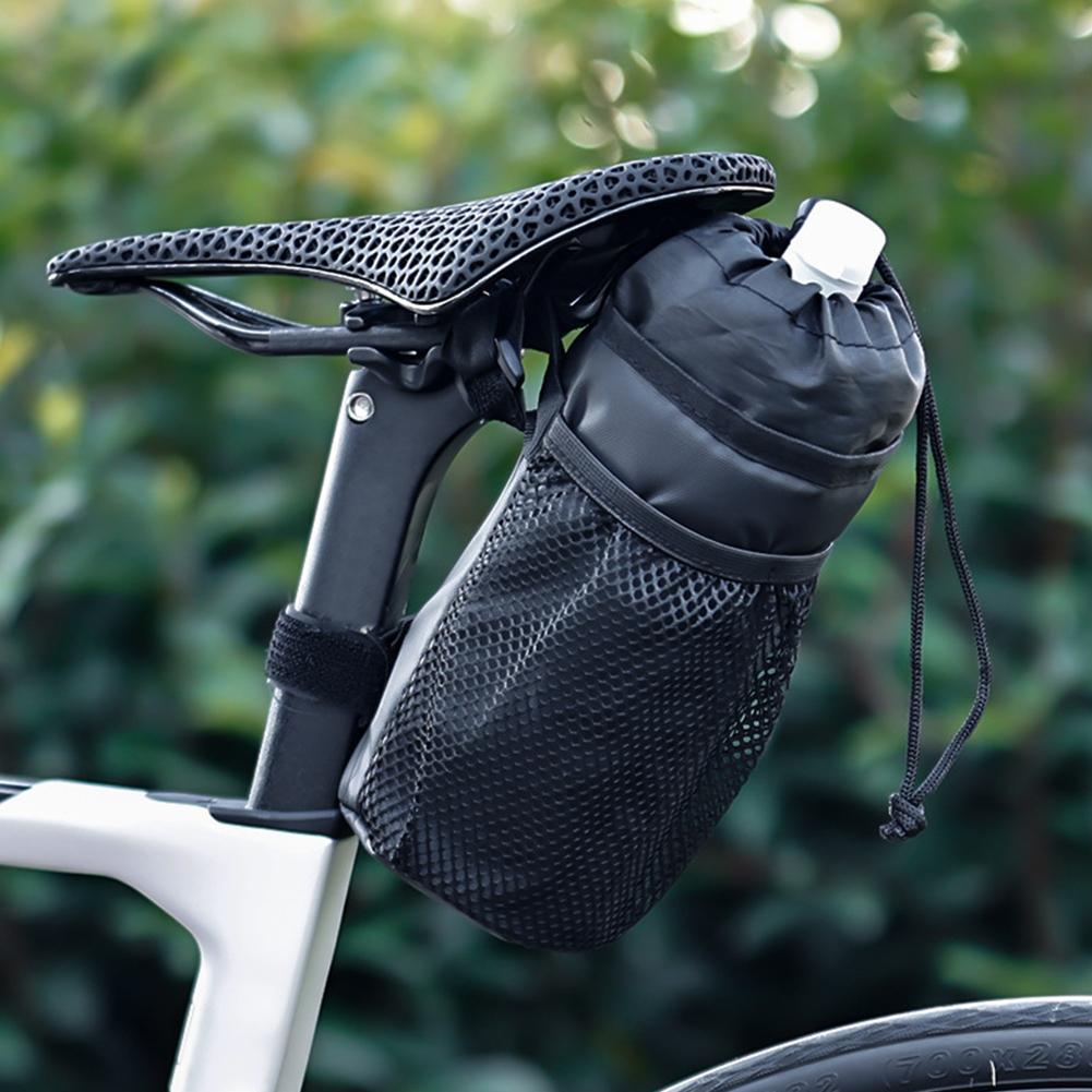 Fiets Tas Fiets Fleshouder Stuurpen Thermische Tas met Gaasvak Koffiebekerhouders Fietsen Waterfles Drager Tas