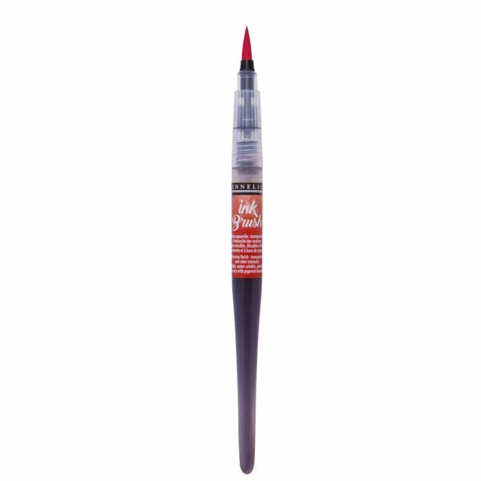 Pinceau pré-rempli - Ink Brush - Rouge Primaire - Sennelier
