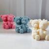 Bear Candle Silicone Mold for Handmade Desktop Decoration Gypsum Epoxy Resin Aroma Candle Mould for Home Decoration
