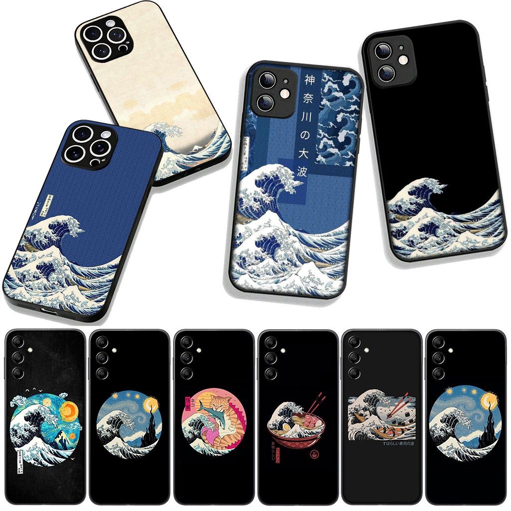 Cover for Apple iPhone 17 16 11 Pro XS Max XR 6 7 8 Plus 16E SE 2020 Air 5 SE2 Phone Case The Great Wave of Kanagawa ocean