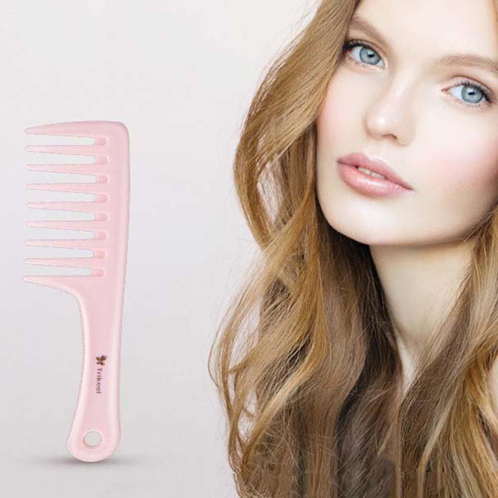 Scalp Massage Pink Hair Brush Anti-static Fine Tooth Hair Combs Portable Wide Tooth Comb  Household