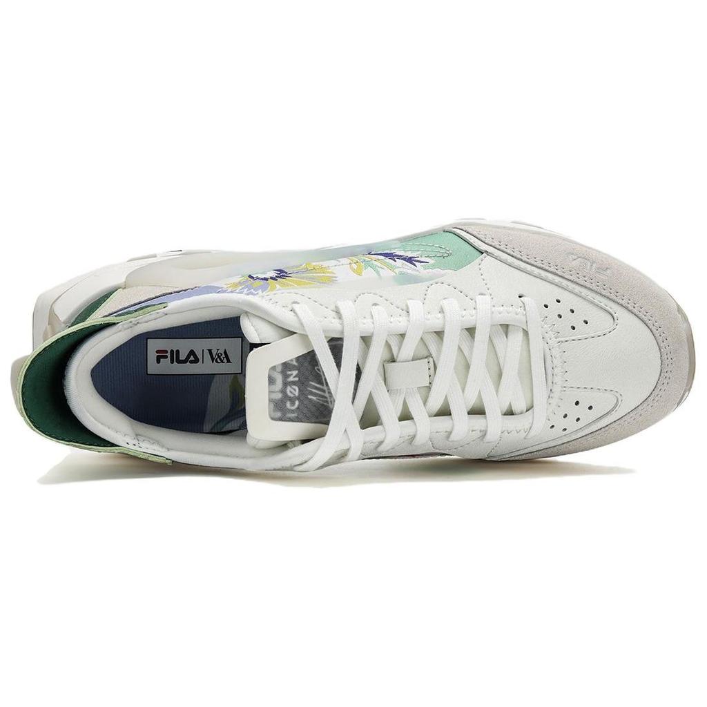 FILA V&A X  KM Morgan Comfortable Versatile Durable Breathable Low-Top Casual Running Shoes Women sneaker Beige F12W413109FSM