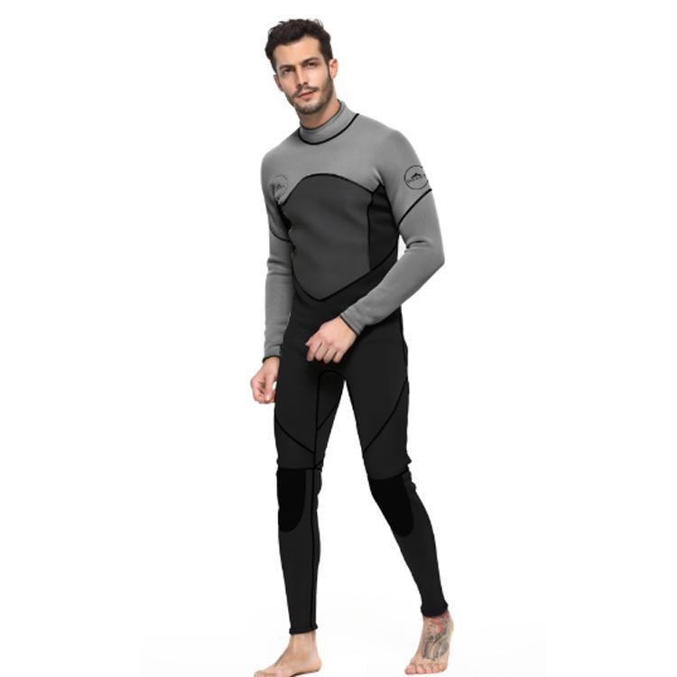 

Men s Sharkbat 3MM Fleece-Lined Snorkeling Wetsuit: Warm, Cold-Proof, Windproof, Terry Cloth Adult Suit. XXL