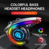 Bluetooth 5.4 Motorcycle Helmet Headset IP65 Waterproof Voice Assistant Speaker Earphone With RGB Ambient Light Support FM