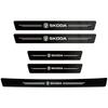 Car Door Sill and Trunk Decoration Protection Sticker Suitable for Skoda Octavia, Superb, Rapid, Fabia, Kodiaq, Karoq, Kamiq