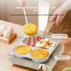 2 In1 Fried Egg Steak Fry Pan Small Mini Hamburger Pan Breakfast Egg Pan  Gas Induction Cooker