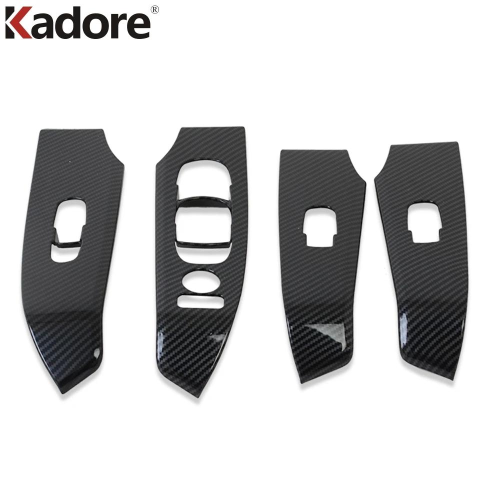For Nissan Altima -  2024 2025 Carbon Fiber Car Inner Door Window Lift Switch Button Panel Cover Trim Accessories