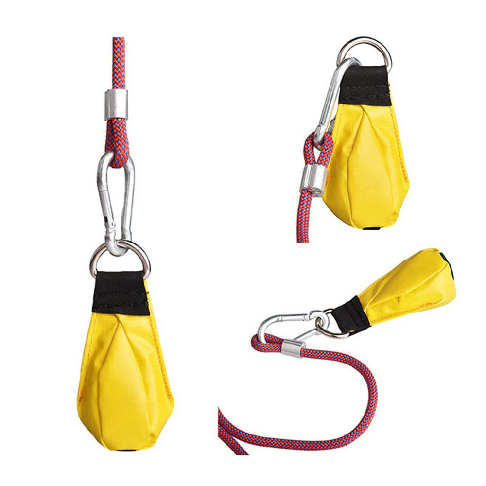 Outdoor Tree Rock Climbing Throw Weight Pouch Waterproof Caving Rescue Safety Rope Throwing Bag With 210G Stainless Steel