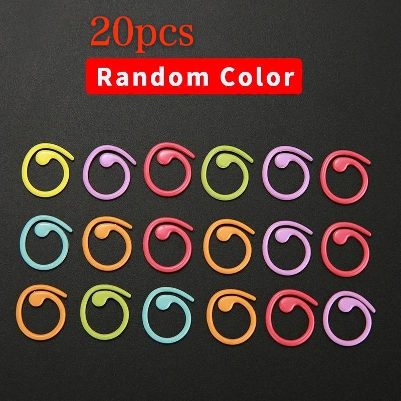 

20/50/100pcs Metal Stitch Markers Helical-Shaped Crochet Markers Multicolor Crochet Locking Markers for Knitting and Crocheting