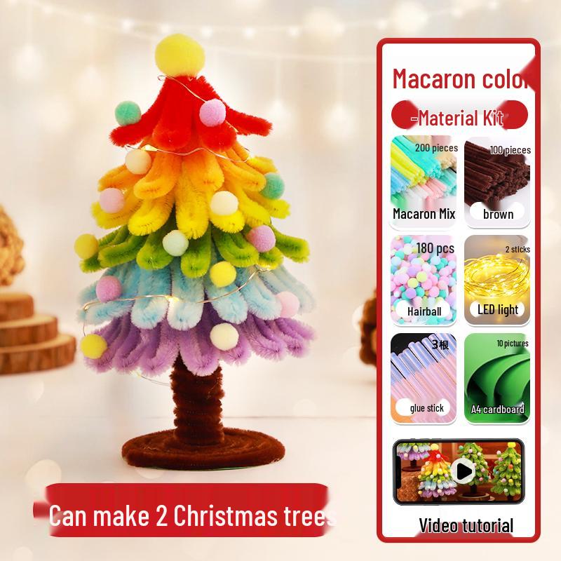 Pipe Cleaner Bouquet Kit: DIY Children's Weaving Material for Handmade Chenille Christmas Tree