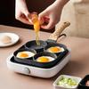 Non-stick Four-Hole Breakfast Pan – Maifan Stone Egg & Burger Frying Skillet