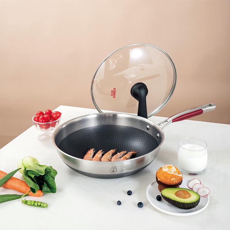 KOBACH 304 Stainless Steel Frying Wok