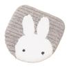 Senko Miffy Toilet Supplies, Prima Miffy Toilet Lid Cover, Standard/Flushing Type, Gray, Character Animal Design, 72653