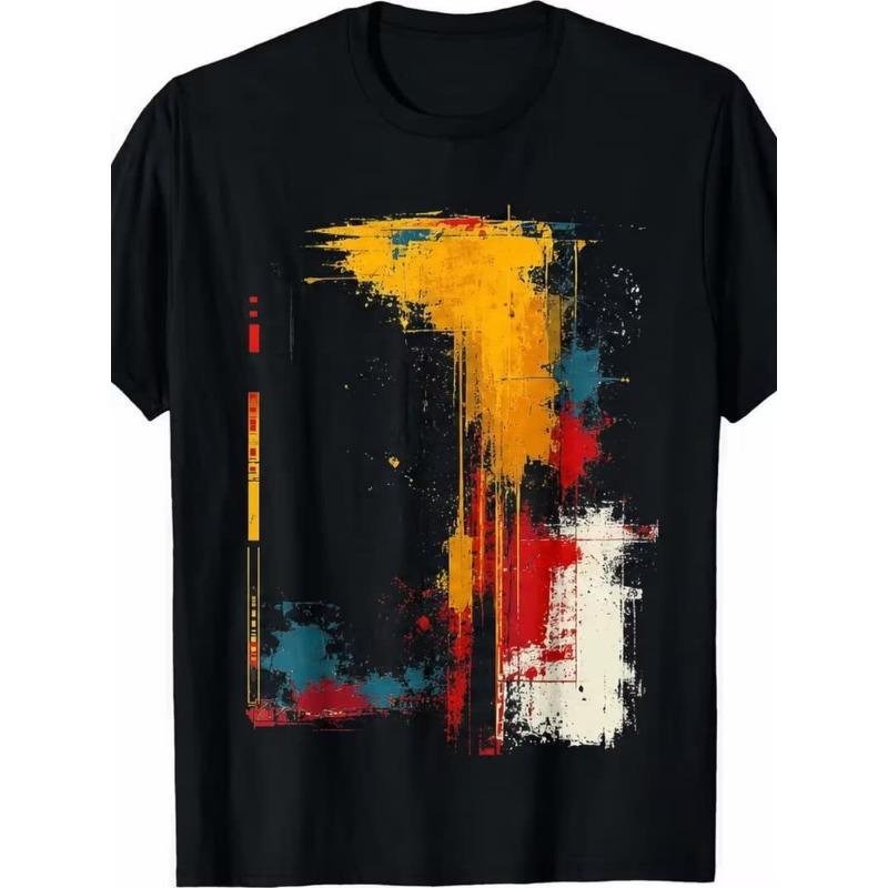 Moda Uomo T-shirt da Uomo Stampata 3D Girocollo Manica Corta Trendy Streetwear