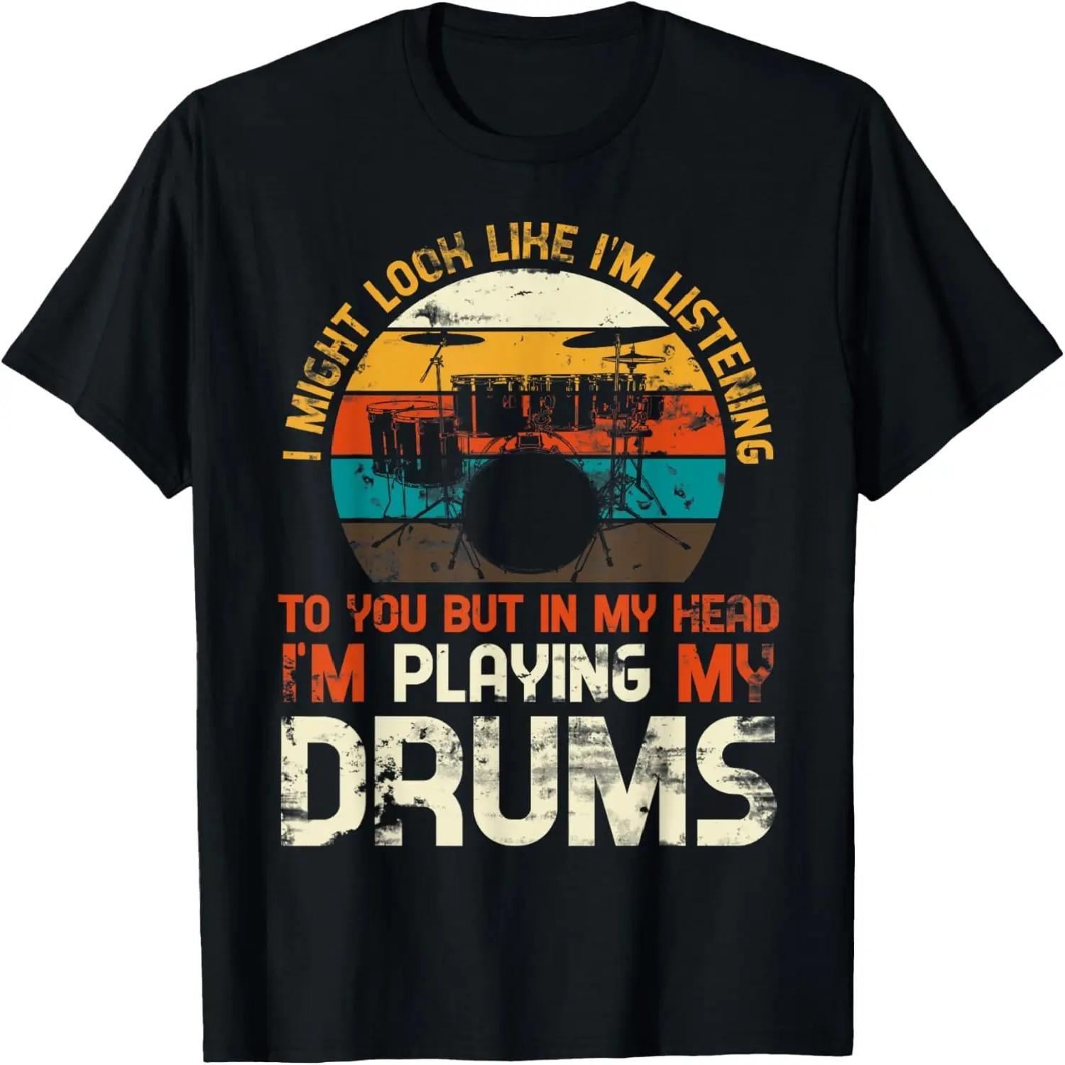 Funny Drum Major Drummer Marching Band Player Musician Gifts T-Shirt S