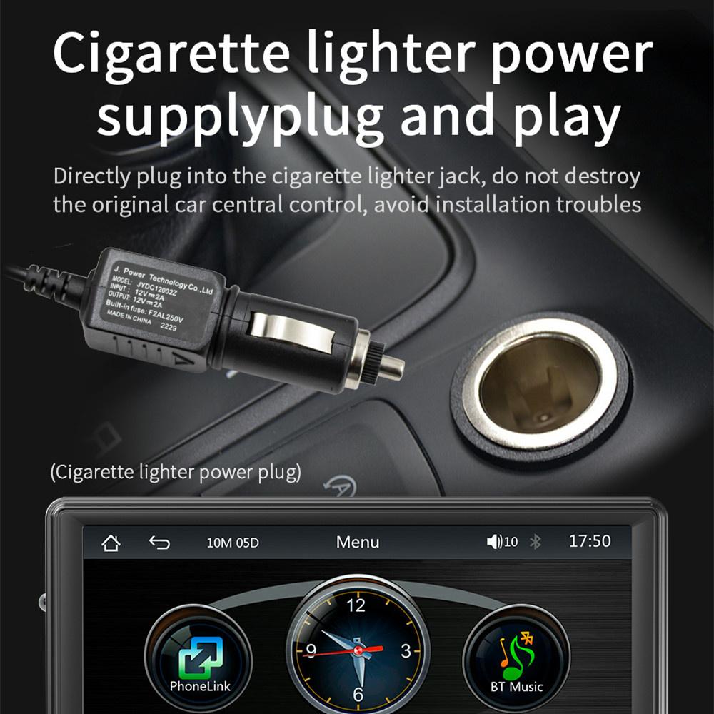 Portable 7" Touch Screen Multimedia Player Support Wireless CarPlay Android Auto