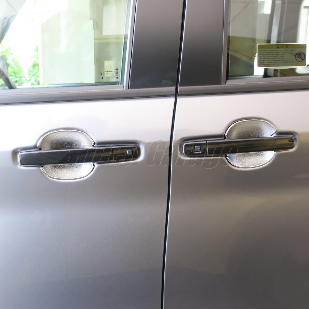 Speed Garage Door Knob Handle Protector Cover Garnish Silver ABS Resin Dress-Up Custom Part for Mitsubishi Delica Mini