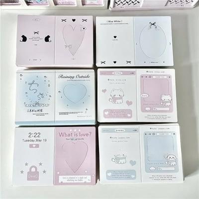 30 Stück INS Ästhetik Niedlicher Hund Katze Hohlfenster Klappkarte Kpop 3 Zoll Fotokarte DIY Dekor Verpackung Fester Karton