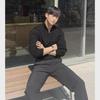2023 Men's Trendy High Collar Zipper Pullover Sweater - Korean Style Winter Loose Fit