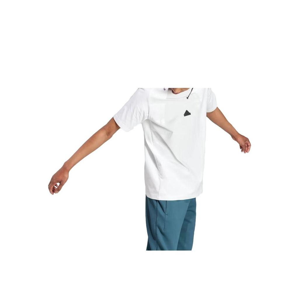 Adidas Z.N.E. Series Logo Crew Neck Short Sleeve T-Shirt Men Tops White IL9470