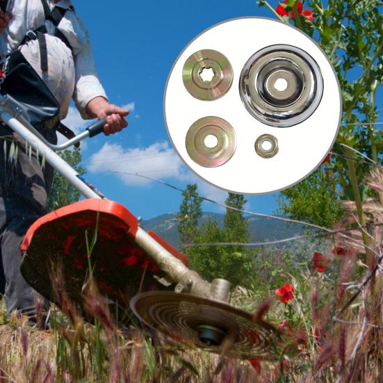 

4 шт./компл., простая установка, стабильная производительность, универсальные детали для газонокосилки, аксессуары для режущих лезвий, комплект для крепления гаек