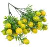 2pcs Artificial Lemon Branches Yellow Plastic Simulated Fruits Decoration Home Floral PicksLemon BranchFlower BouquetFruit