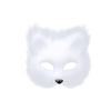 Animal Cat Fox Mask Halloween Cosplays Make-Up Costume Accessories Faux Furs Half Face Mask Performance Props Animal Mask