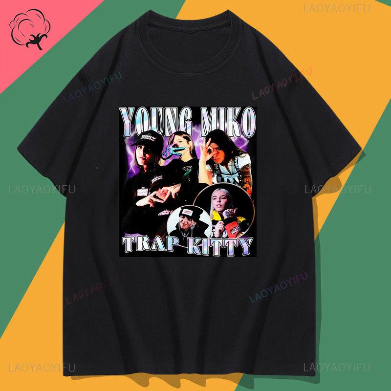

Camisetas Young Miko T Shirt Playera Baby Miko 90s Vintage Tee World Tour New Fashion Hot Popular Beautiful Women Y2k Clothes 4XL