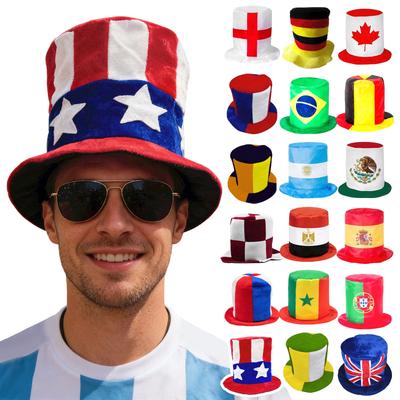 Football Fan Flag Themed Hats, Party Hats, Celebration Hats, Hats For Watching And Cheering The Game.