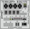Eduard 1/72 B-24J Etching Parts (for Hasegawa) Plastic Model Kits EDU73854 (Airplane)