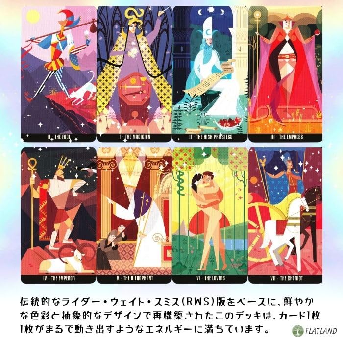 Kaleidoscopic Tarot How to read tarot cards with Japanese instructions Authentic tarot cards 78 cards