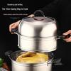 ARKIE 304 Stainless Steel Double Layer Steamer Pot