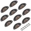 10 Drawer Cabinet Handles 82x35 Mm (antique Bronze) 25-26