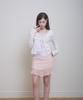 Beliar Blush Midi Skirt - Peach
