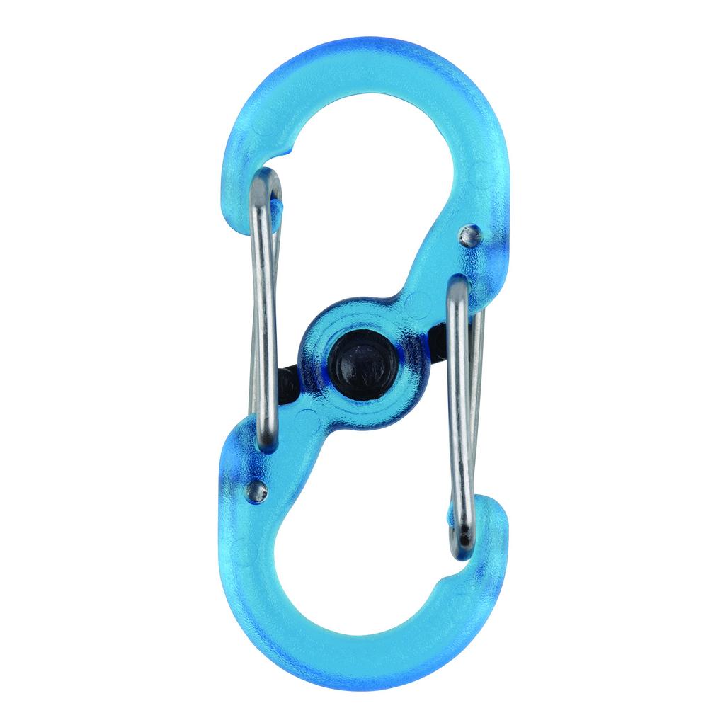 NITEIZE Microlock Plastic Carabiner 2P Blue Japanese S-Biner LSBPM-03T-2R3 (Genuine Product)