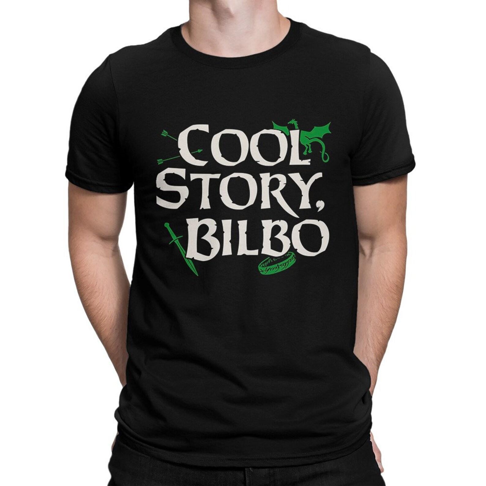 Cool Story Bilbo T-Shirt, LOTR Funny Tee L