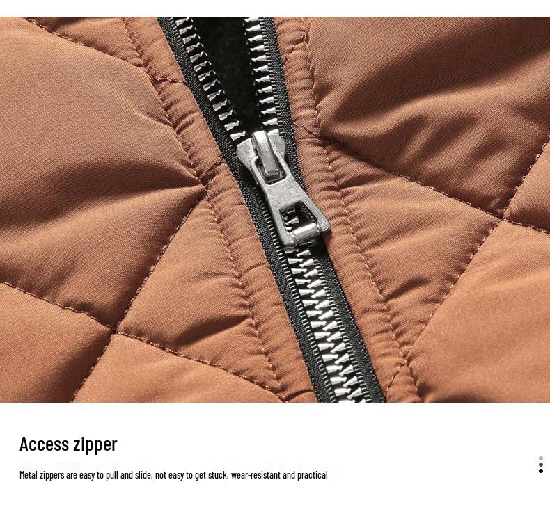 2024 Men's Large Winter Down Jacket - Velvet-Lined, Thickened Baseball Style with Stand Collar