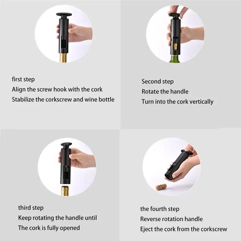 Elektrický otvírák na víno Dobíjecí automatická vývrtka kreativní otvírák na víno s nabíjecím kabelem USB pro domácí použití