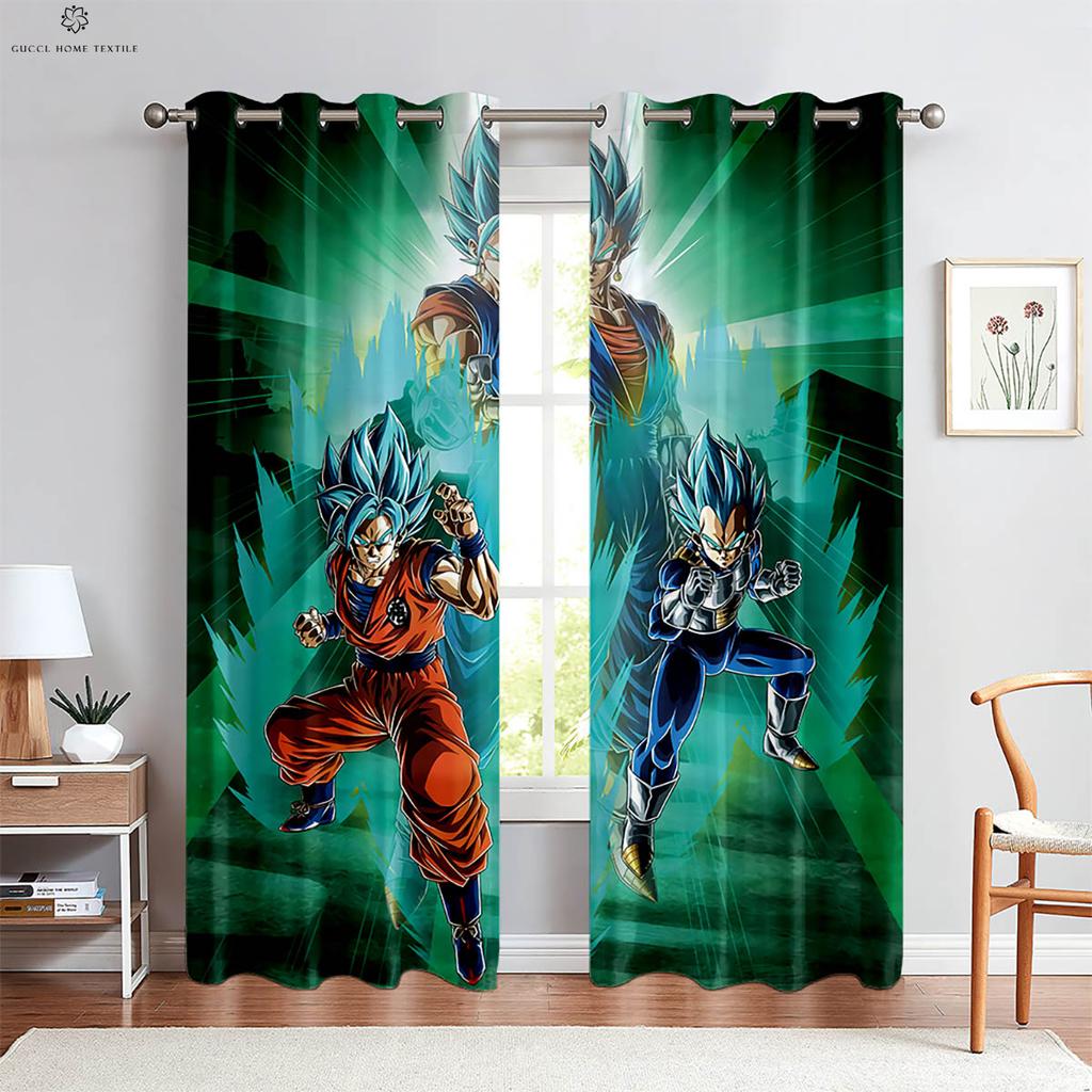 Hot-Blooded Anime Japanese Comic Printed Curtains Bedroom Living Room Student Dormitory Decorative Curtains Custom Curtains