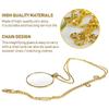 Gift Necklace Magnifying Glass 5x Portable Monocle Magnifier Pendant  Reading Newspaper