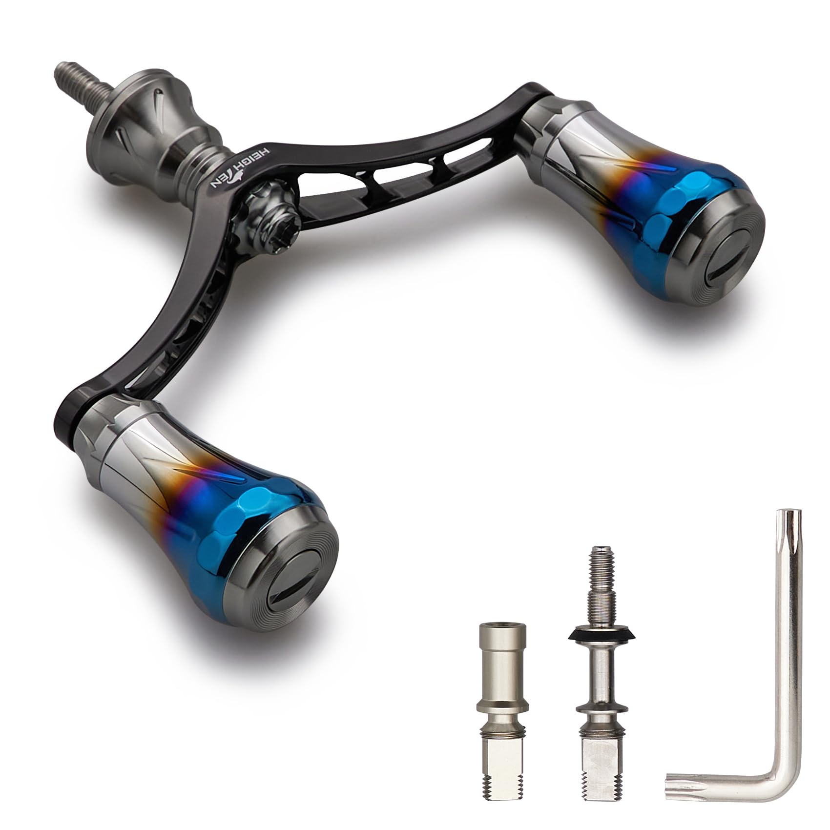 

HEIGHTEN Рукоятка катушки Авиационный алюминий Shimano Daiwa Универсальная спиннинговая катушка для Arch Aurora Black V3.0 80/98 мм (Бронзовый (Ручка) & (Ручка), 80мм)