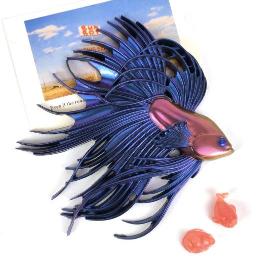 Betta Fish Silikonform Håndlaget 3D Fisk Epoxy Resin Støpeform Kamping Fisk Figur Dekorering Lage Form DIY Craft Lovers Gift