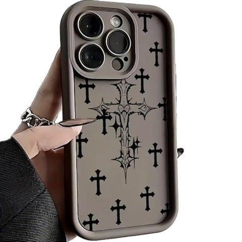 Shockproof Soft Silicone Cross Design Phone Case For Apple Iphone Multiple Models