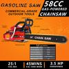 20 Inch Gas Chainsaw 58CC 2-Stroke Gas Powered Handheld Cordless