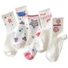 Female Spring and Autumn Lovely Cartoon Tube Pile Cotton Socks