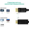 Converter Cable High Output Plug Play Clarity Stable DP to HDMI-compatible 1080P PVC