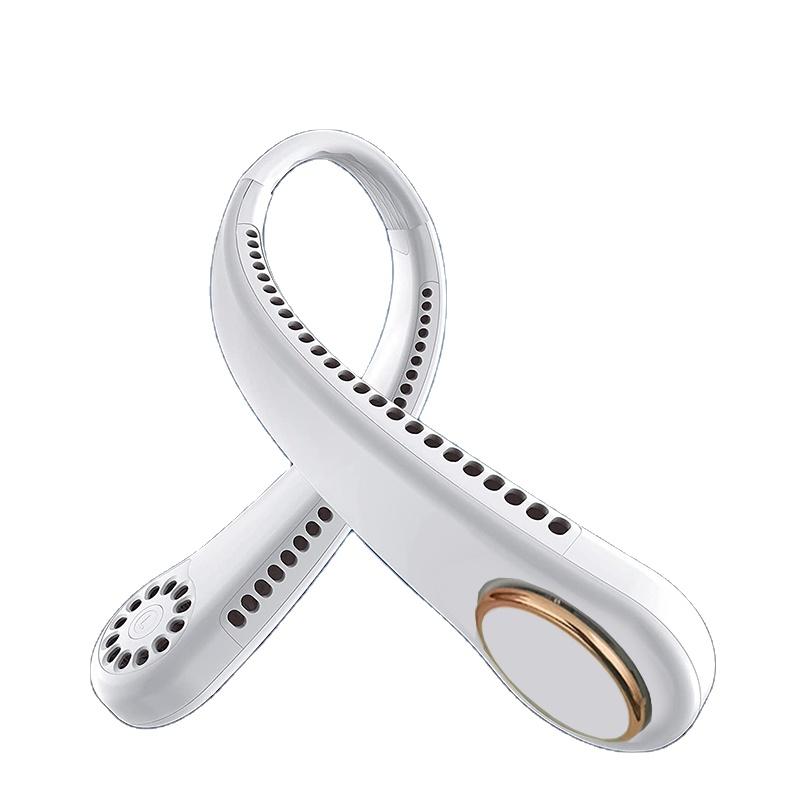Neck Fan Leafless Hanging Neck USB Charging Lazy Fan with 3 Speeds Portable Wearable Fan for Home Office Outdoor Neck Fan