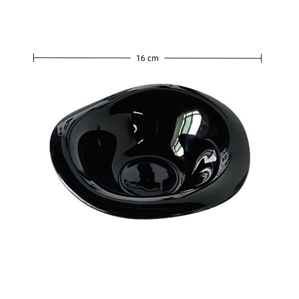 Solid Color Dessert Bowl Irregular Fruit Bowl Creative Wavy Salad Bowl  Afternoon Tea