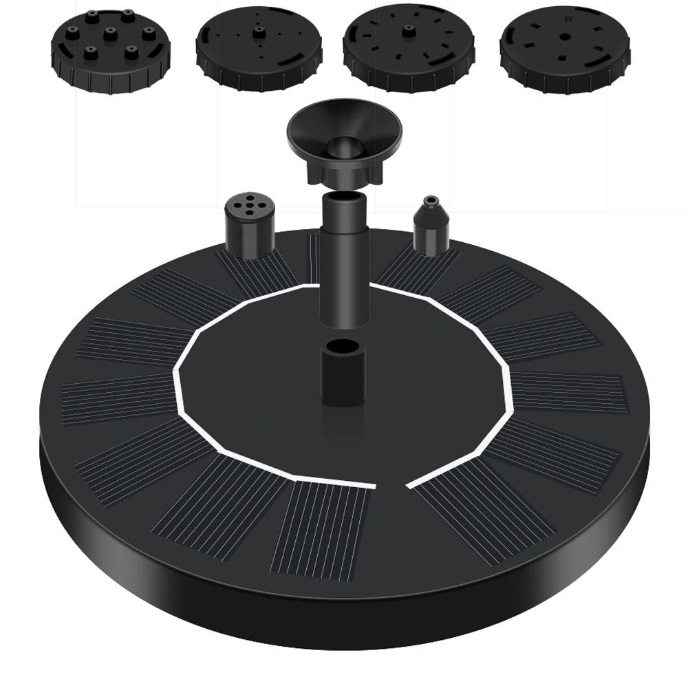 Solar-Powered Floating Fountain for Bird Baths, Ponds, Pools, and Gardens