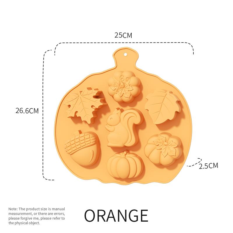 

3D Harvest Festival Pumpkin or Nuts Shape Silicone Cake Molds Halloween Ghost or Skull Design Chocolate Moulds DIY Candle Mold